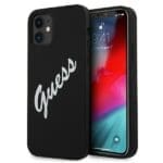Guess GUHCP12SLSVSBW Silicone Vintage Black/White iPhone 12 Mini Tok