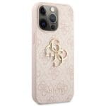 Guess GUHCP13L4GMGPI Pink 4G Big Metal Logo iPhone 13 Pro Tok