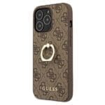 Guess GUHCP13L4GMRBR Brown 4G With Ring Stand iPhone 13 Pro Tok