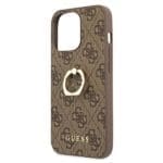 Guess GUHCP13L4GMRBR Brown 4G With Ring Stand iPhone 13 Pro Tok