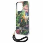 Guess GUHCP13LHFLSB Blue Flower Strap iPhone 13 Pro Tok