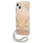 Guess GUHCP13SHFLSD Gold Flower Strap iPhone 13 Mini Tok