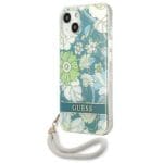Guess GUHCP13SHFLSN Green Flower Strap iPhone 13 Mini Tok
