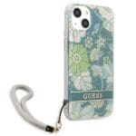 Guess GUHCP13SHFLSN Green Flower Strap iPhone 13 Mini Tok