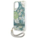 Guess GUHCP13SHFLSN Green Flower Strap iPhone 13 Mini Tok