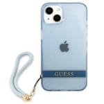 Guess GUHCP13SHTSGSB Blue Translucent Stap iPhone 13 Mini Tok
