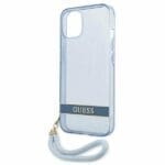 Guess GUHCP13SHTSGSB Blue Translucent Stap iPhone 13 Mini Tok