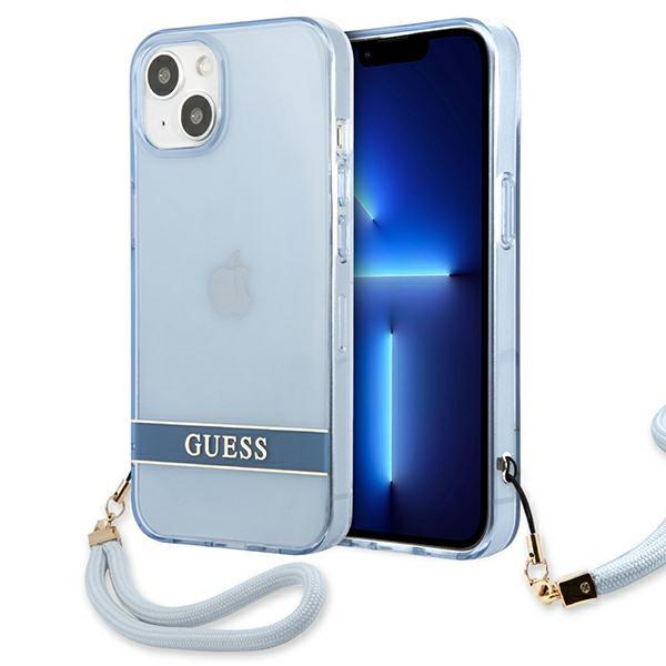 Guess GUHCP13SHTSGSB Blue Translucent Stap iPhone 13 Mini Tok