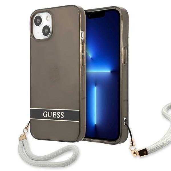 Guess GUHCP13SHTSGSK Black Translucent Stap iPhone 13 Mini Tok