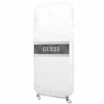 Guess GUHCP13SKC4GBSI Transparent 4G Grey Strap Silver Chain iPhone 13 Mini Tok