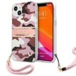 Guess GUHCP13SKCABPI Pink Camo Strap Collection iPhone 13 Mini Tok
