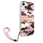 Guess GUHCP13SKCABPI Pink Camo Strap Collection iPhone 13 Mini Tok