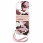 Guess GUHCP13SKCABPI Pink Camo Strap Collection iPhone 13 Mini Tok