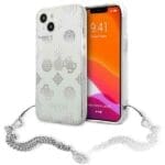 Guess GUHCP13SKSPESI Silver Peony Chain Collection iPhone 13 Mini Tok
