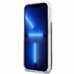 Guess GUHCP13SLFLSB Blue Flower Liquid Glitter iPhone 13 Mini Tok