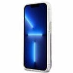 Guess GUHCP13SLFLSU Purple Flower Liquid Glitter iPhone 13 Mini Tok