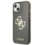 Guess GUHCP13SPCUGL4GBK Black Hardcase Glitter 4G Big Logo iPhone 13 Mini Tok