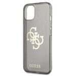 Guess GUHCP13SPCUGL4GBK Black Hardcase Glitter 4G Big Logo iPhone 13 Mini Tok