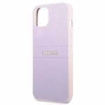 Guess GUHCP13SPSASBPU Purple Saffiano Hot Stamp & Metal Logo iPhone 13 Mini Tok