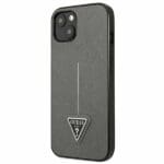 Guess GUHCP13SPSATLG Silver SaffianoTriangle Logo iPhone 13 Mini Tok