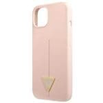Guess GUHCP13SSLTGP Pink Hardcase Silicone Triangle iPhone 13 Mini Tok