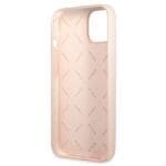 Guess GUHCP13SSLTGP Pink Hardcase Silicone Triangle iPhone 13 Mini Tok