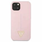 Guess GUHCP13SSLTGU Purple Silicone Triangle iPhone 13 Mini Tok