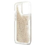 Guess GUHCP13XLG4GGO Gold 4G Big Liquid Glitter iPhone 13 Pro Max Tok
