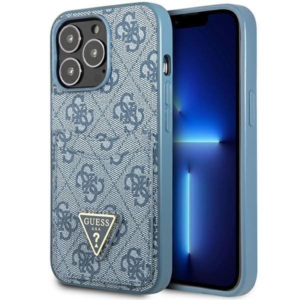 Guess GUHCP13XP4TPB Blue 4G Triangle Logo Cardslot iPhone 13 Pro Max Tok