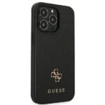 Guess GUHCP13XPS4MK Black Saffiano 4G Small Metal Logo iPhone 13 Pro Max Tok