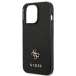 Guess GUHCP13XPS4MK Black Saffiano 4G Small Metal Logo iPhone 13 Pro Max Tok