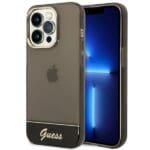 Guess GUHCP14LHGCOK Black Translucent iPhone 14 Pro Tok