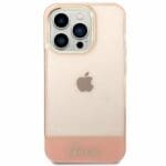Guess GUHCP14LHGCOP Pink Translucent iPhone 14 Pro Tok