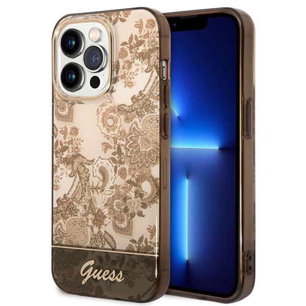 Guess GUHCP14LHGPLHC Ochre Porcelain Collection iPhone 14 Pro Tok