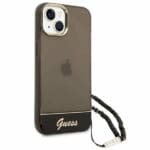 Guess GUHCP14MHGCOHK Black Translucent Pearl Strap iPhone 14 Plus Tok