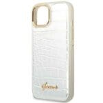 Guess GUHCP14MHGCRHS Silver Croco Collection iPhone 14 Plus Tok