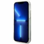 Guess GUHCP14MLFLSB Blue Flower Liquid Glitter iPhone 14 Plus Tok