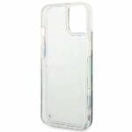 Guess GUHCP14MLFLSB Blue Flower Liquid Glitter iPhone 14 Plus Tok