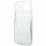 Guess GUHCP14MLFLSN Green Flower Liquid Glitter iPhone 14 Plus Tok
