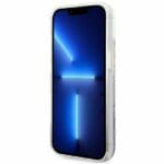 Guess GUHCP14MLFLSU Purple Flower Liquid Glitter iPhone 14 Plus Tok