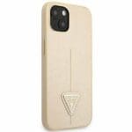 Guess GUHCP14MPSATLE beige SaffianoTriangle Logo iPhone 14 Plus Tok