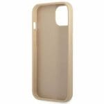 Guess GUHCP14MPSATLE beige SaffianoTriangle Logo iPhone 14 Plus Tok