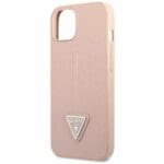 Guess GUHCP14MPSATLP Pink SaffianoTriangle Logo iPhone 14 Plus Tok