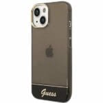 Guess GUHCP14SHGCOK Black Translucent iPhone 14 Tok
