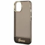 Guess GUHCP14SHGCOK Black Translucent iPhone 14 Tok