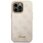 Guess GUHCP14XHG4SHP Pink 4G Vintage Gold Logo iPhone 14 Pro Max Tok