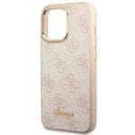 Guess GUHCP14XHG4SHP Pink 4G Vintage Gold Logo iPhone 14 Pro Max Tok
