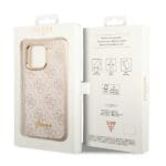 Guess GUHCP14XHG4SHP Pink 4G Vintage Gold Logo iPhone 14 Pro Max Tok