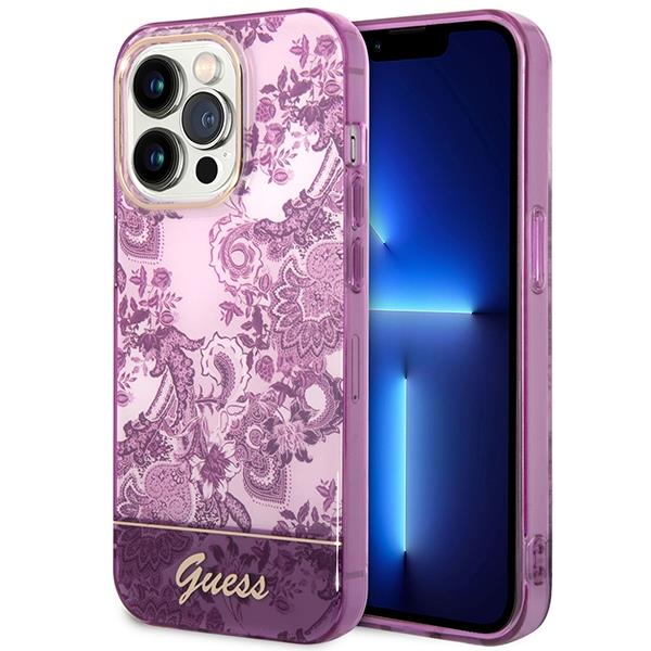 Guess GUHCP14XHGPLHF Fuschia Porcelain Collection iPhone 14 Pro Max Tok