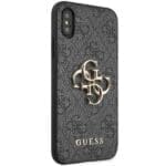 Guess GUHCPX4GMGGR Grey 4G Big Metal Logo iPhone XS/X Tok